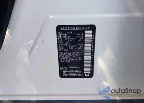 2017 Infiniti Qx80 z USA, uszkodzony, nr VIN JN8AZ2NF7H9642438